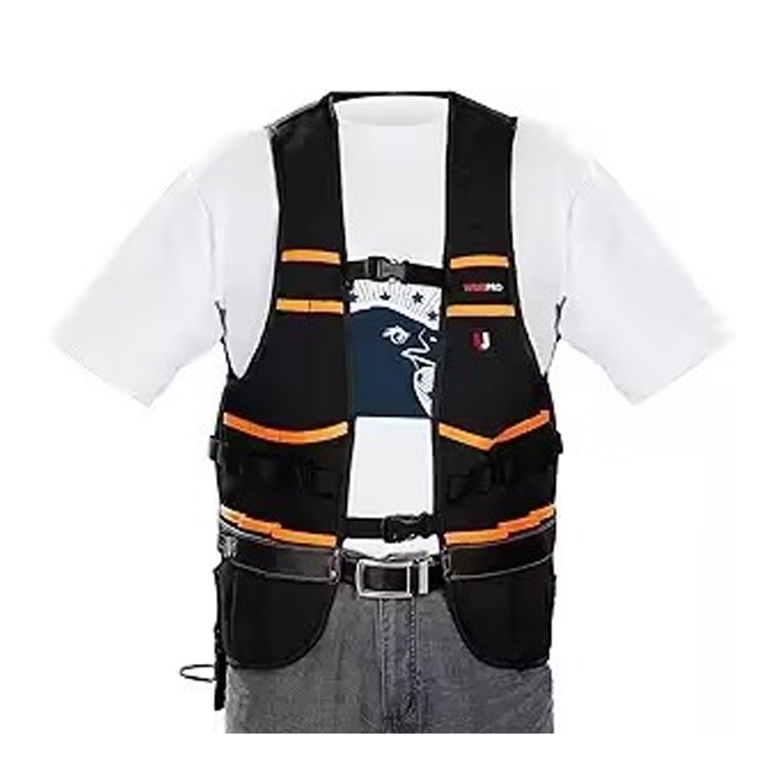 Tool Vest with Leather Hanging Straps