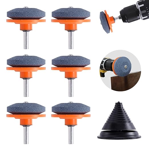 7 PCS Lawn Mower Blade Sharpener Kit