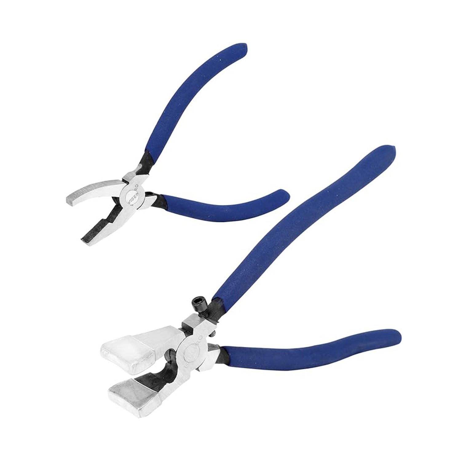 2 Pcs Glass Running Pliers and Breaker Grozer Pliers Set