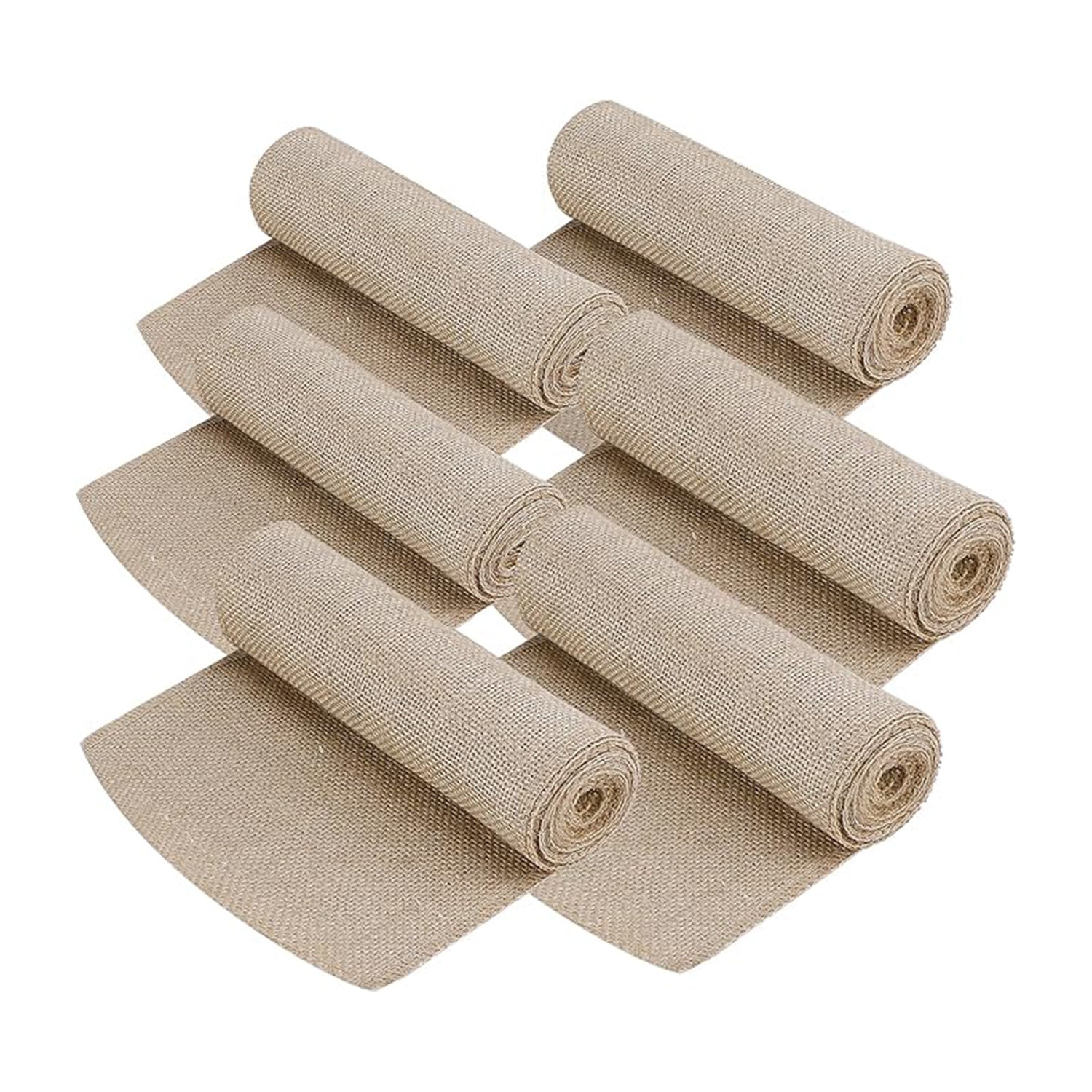 6 Pack Natural Burlap Tree Protectors Wraps