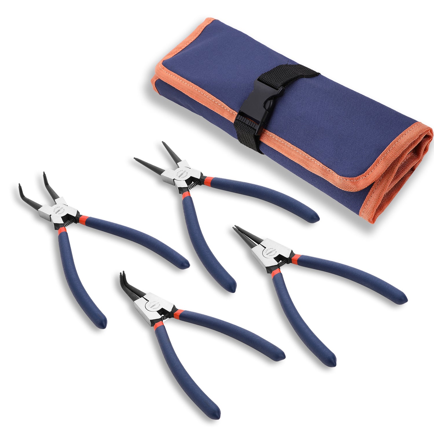 Snap Ring Pliers Set Red(4-Piece)